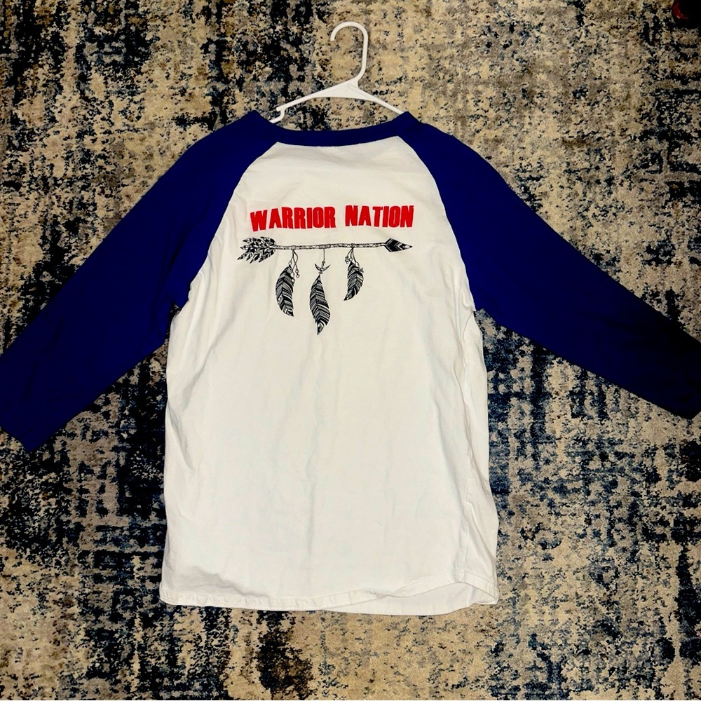 Native American T-shirt size medium 3/4 sleeve. Warrior nation
